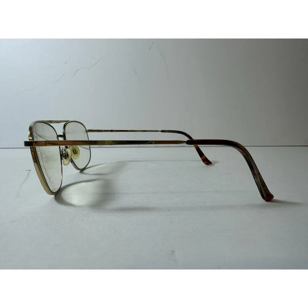 Tremont Tor Vtg 80 Aviator Dbl Bridge Eyeglasses Frames 58-16-145 Tortoise Shell